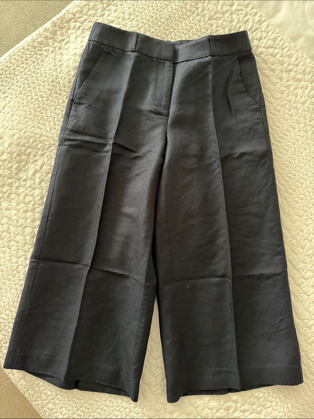 LOFT Black Wide-Leg Dress Culottes